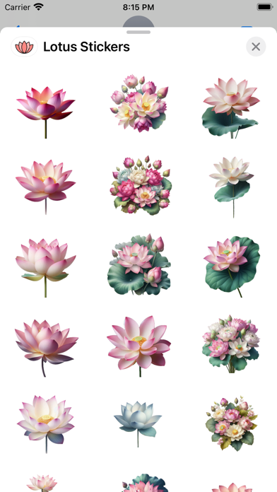 Lotus Stickersのおすすめ画像1