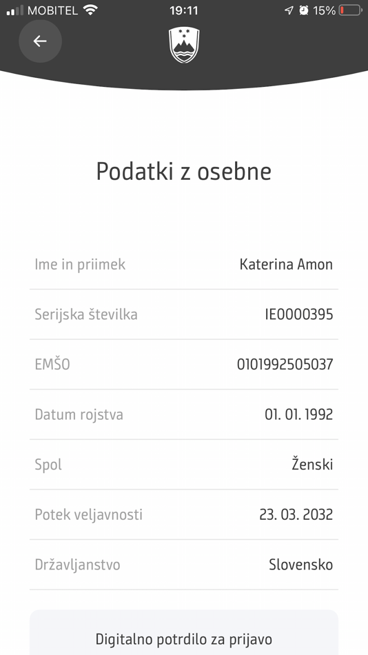 #7. eOsebna (iOS) 由: Ministrstvo za digitalno preobrazbo