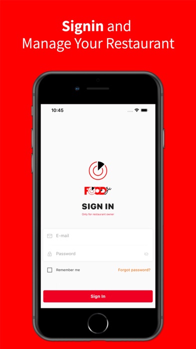 Foodzi Restaurant App Screenshot