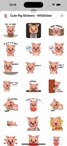 Cute Pig Stickers - WASticker screenshot #4 for iPhone
