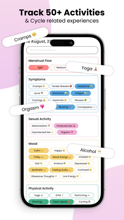 Period Tracker & Cycle Syncing screenshot-3