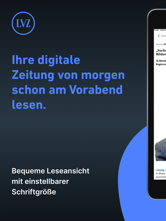 Screenshot #4 pour LVZ E-Paper: News aus Leipzig