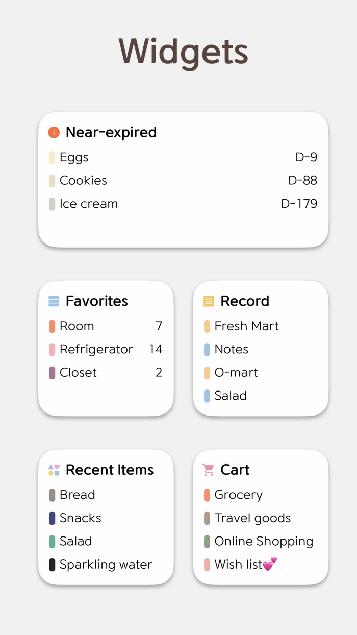 Dotory - Item management