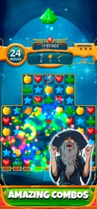 Match 3 Magic Jewels screenshot #1 for iPhone