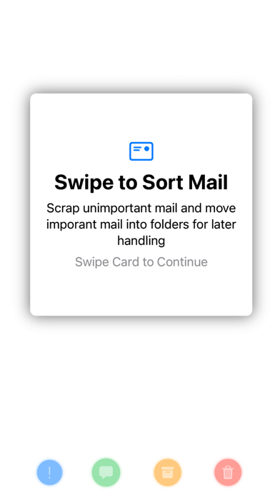 Mailsort: Swipe to Sort Mail Screenshot