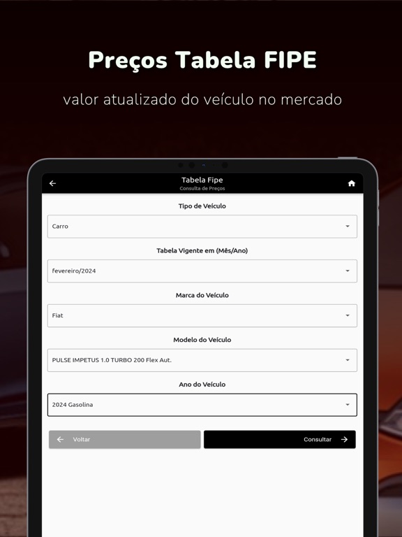 Consulta Placa - Débito, Multa iPad screenshot 5 - Utilities app