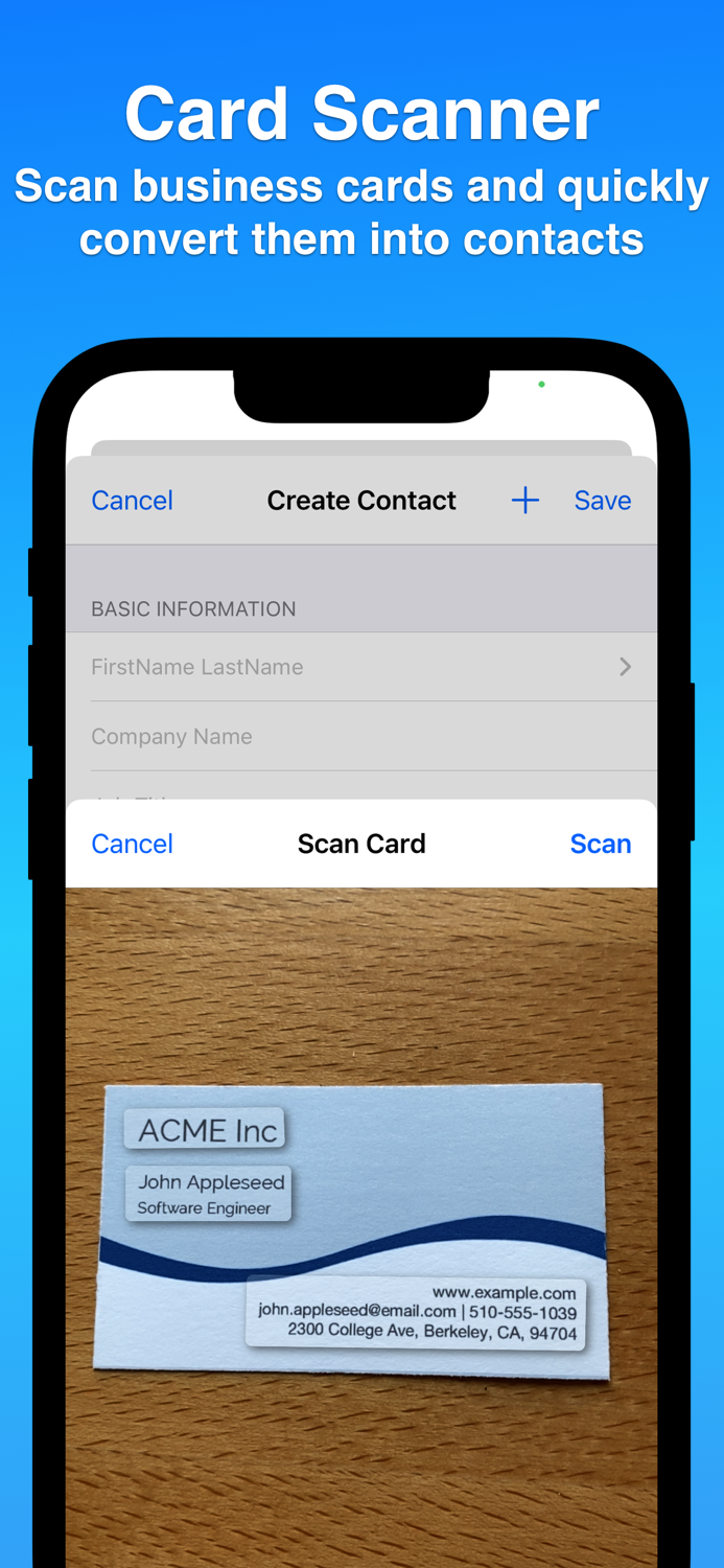 Contacts Journal CRM