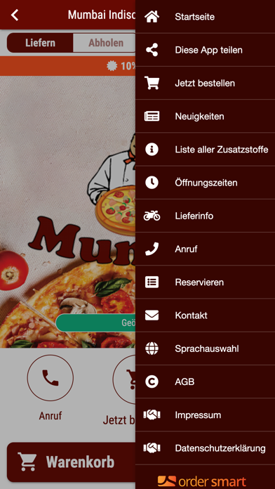 Mumbai Indisches Restaurant Screenshot