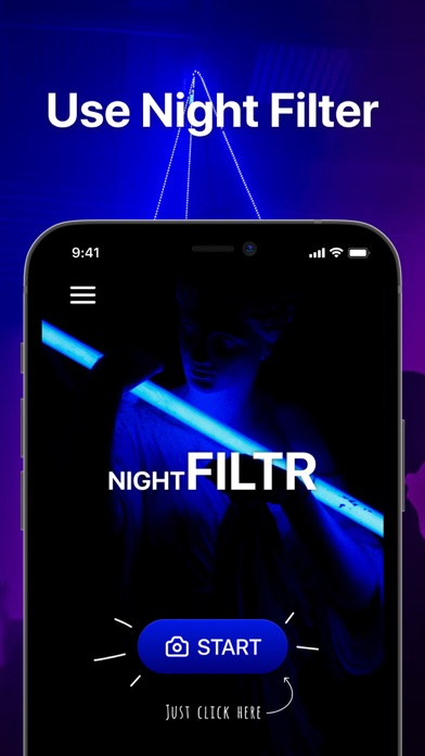 Night Filter Camera app Screenshot