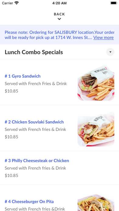 Mykonos Grill-Salisbury Screenshot