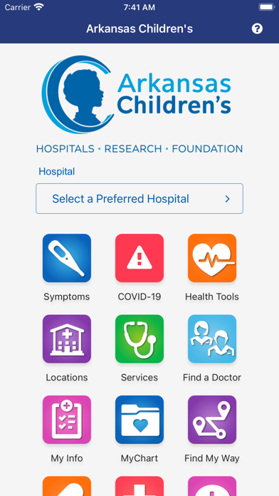 Arkansas Children's Screenshot