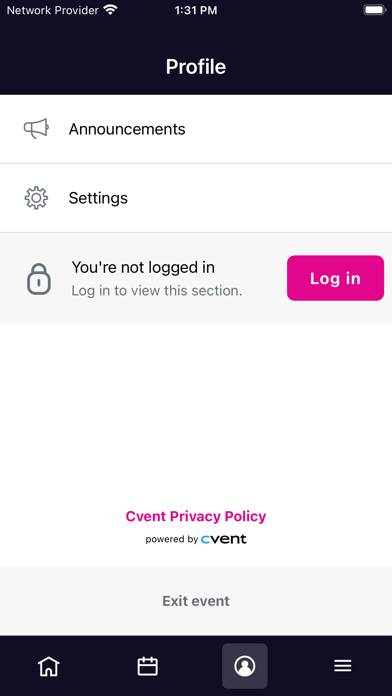 SPN Events Screenshot