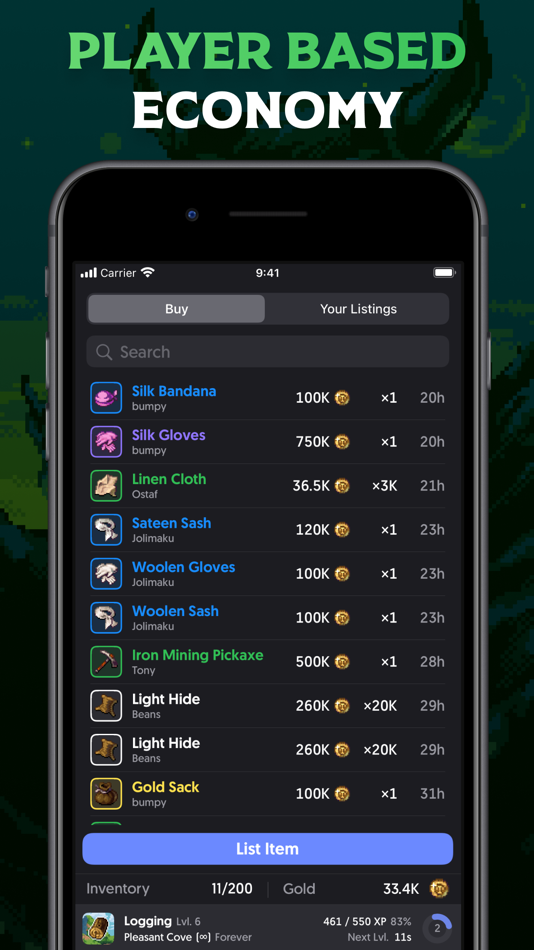 #5. Craftbound - MMO Idle RPG (iOS) 由: Polybit Studio Pty Ltd