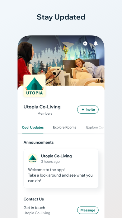 Utopia Co-Living Screenshot