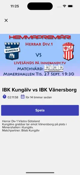 Game screenshot InnebandyTV apk