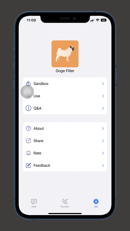 #4. SMS Filter for Doge (iOS) By: 吉新 刘