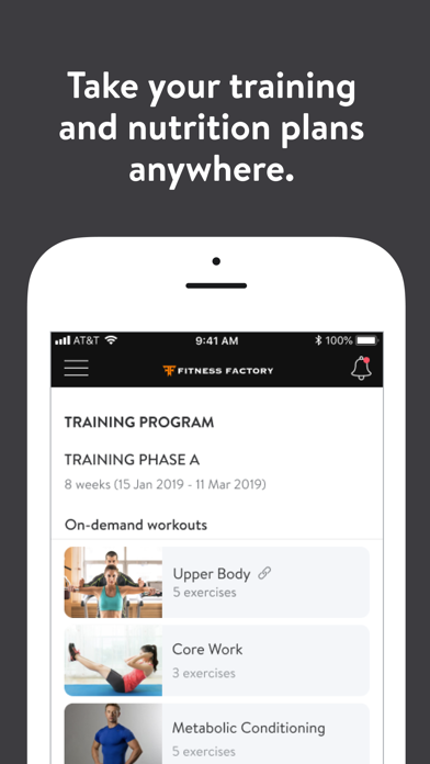 Fitness Factory Online Screenshot