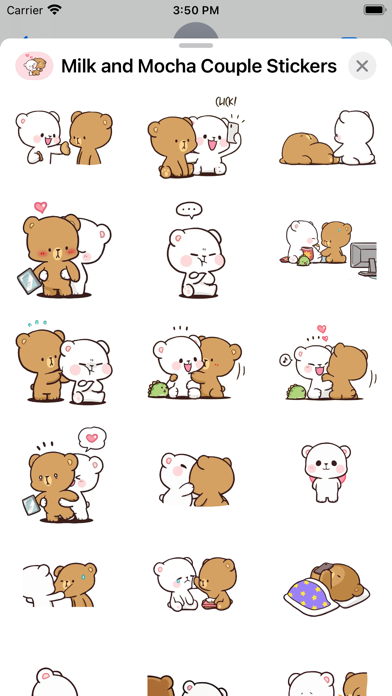 Screenshot #3 pour Milk and Mocha Couple Stickers