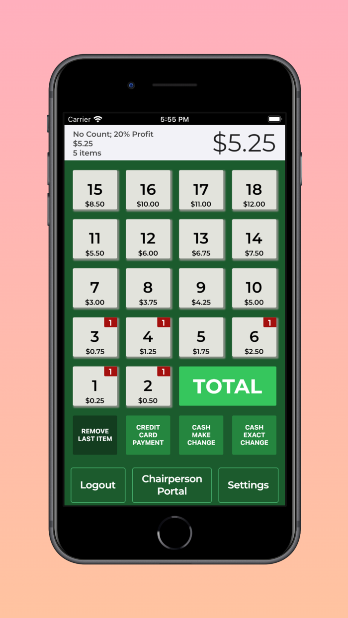 Holiday Shop Cash Register