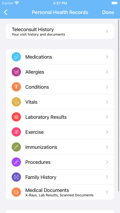 HealthTrac Remote Care Screenshot