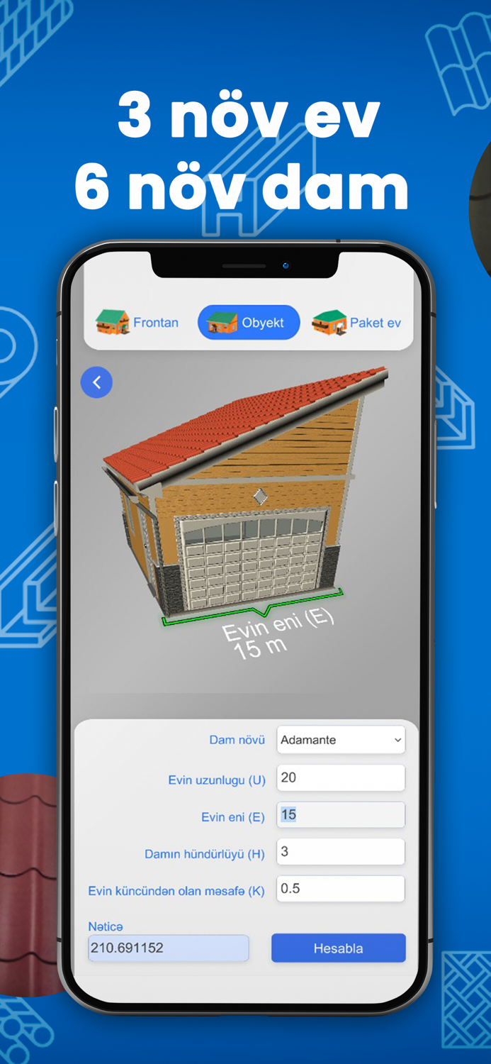 Unimetal Dam kalkulyatoru