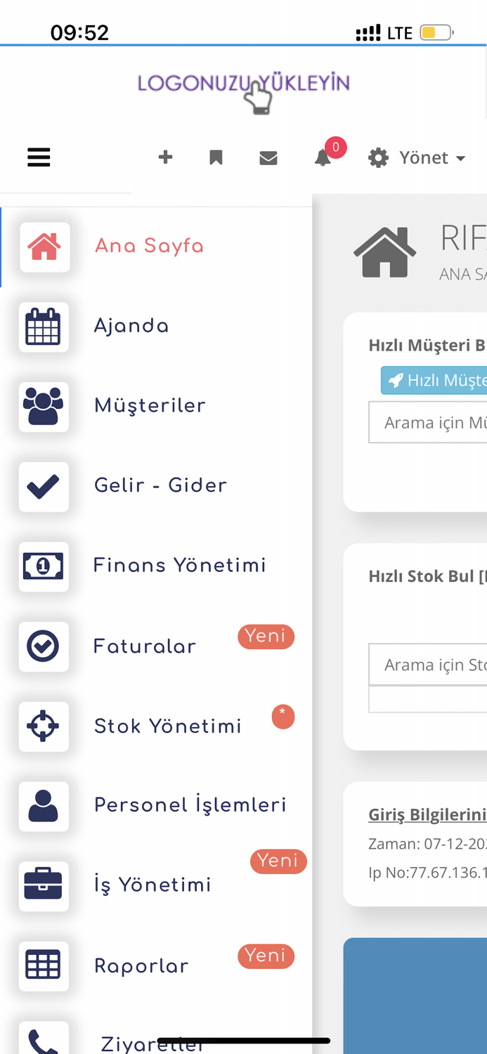 TR Cari – Müşteri Cari Hesap