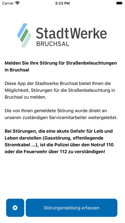 SW Bruchsal Licht-Störmelder