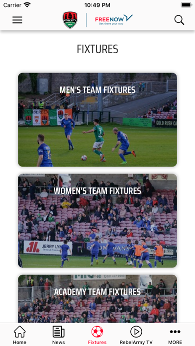 Cork City FC Screenshot