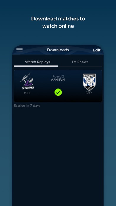 Watch NRL Screenshot