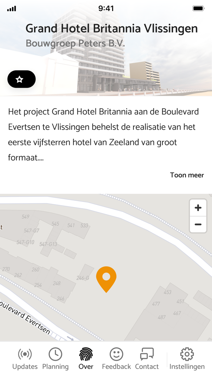 Hotel Britannia BouwApp