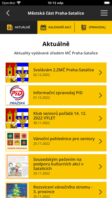 Moje Satalice Screenshot