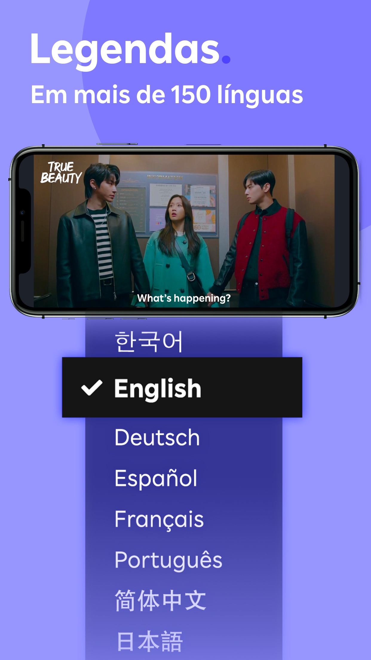 Screenshot do app Viki: Doramas, filmes e series