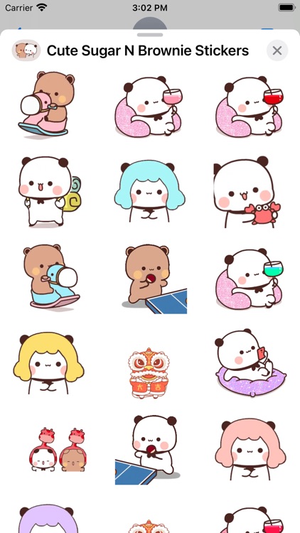 Cute Sugar N Brownie Stickers screenshot-4