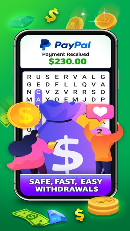 Word Search Cash: Money Games