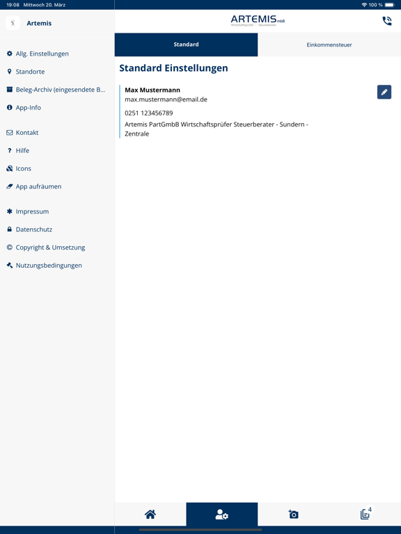 Screenshot #5 pour Artemis Steuerberater