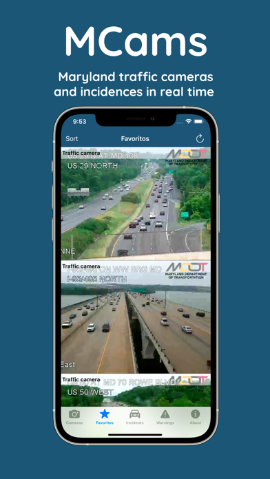 MDCams - Maryland traffic Screenshot