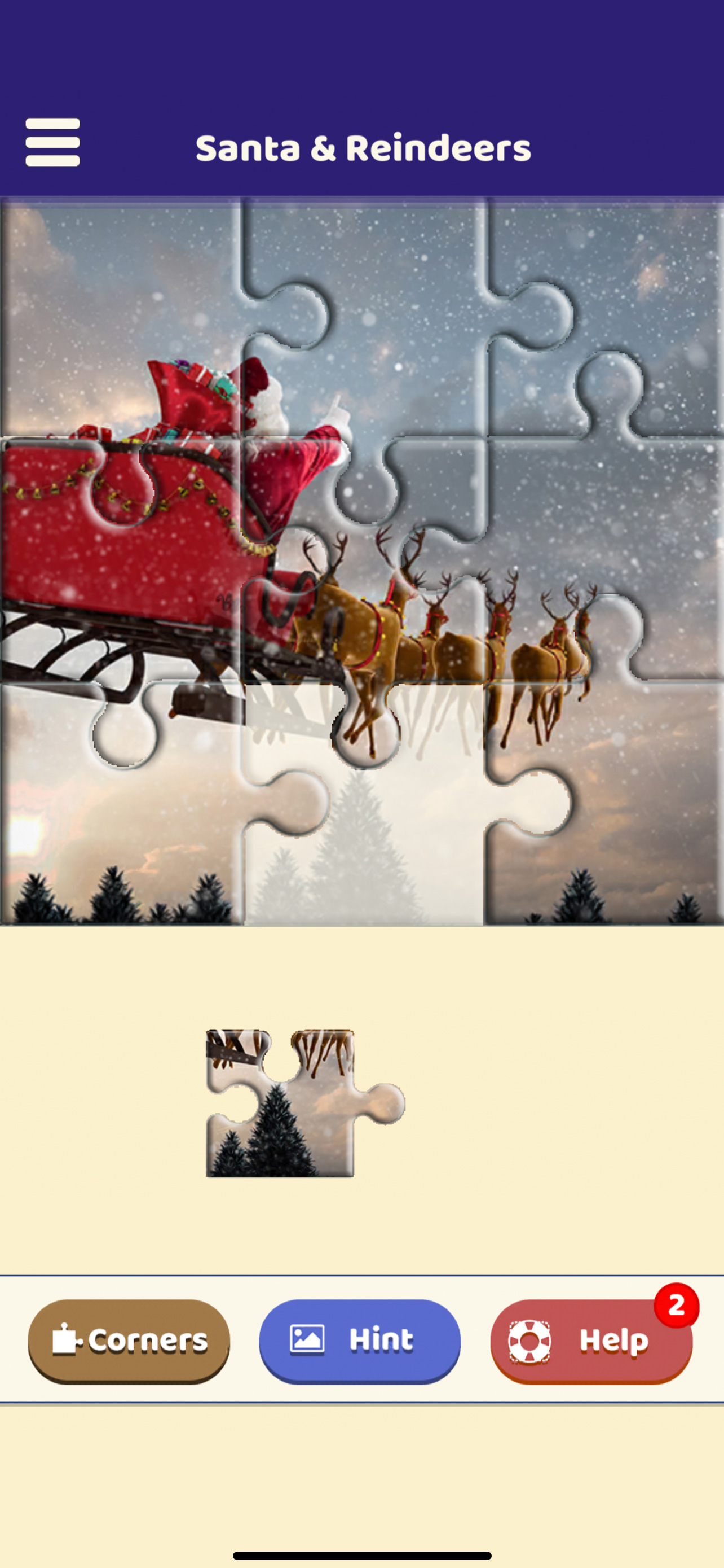 Santa and the Reindeers Puzzle