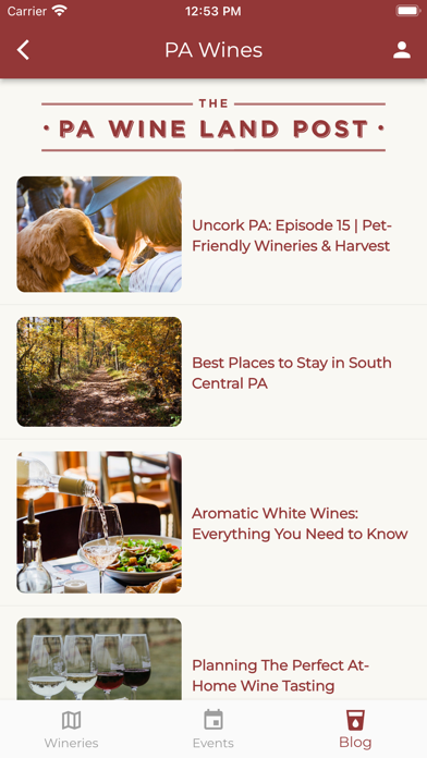 Pennsylvania Wineries Screenshot