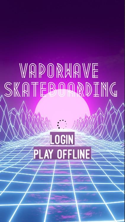 Vaporwave Skateboarding