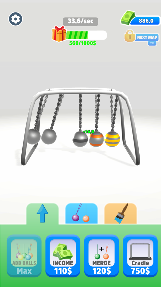 #5. Newton's Cradle ASMR (iOS) 来自: omer cetin