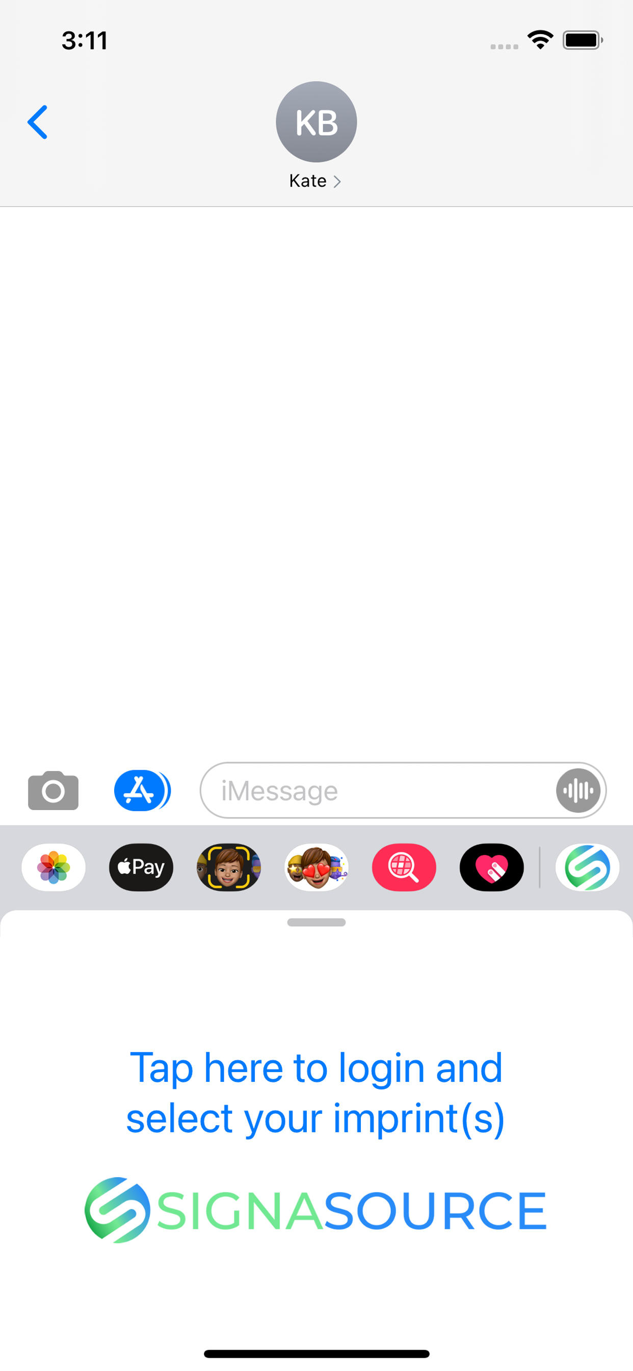 SignaSource Text Imprint