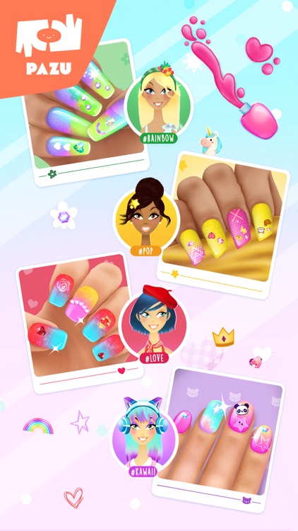 Girls Nail Salon - Kids Games screenshot-3