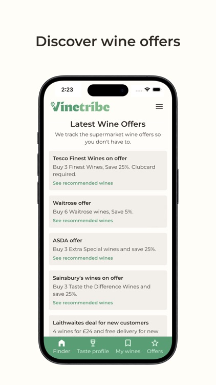 Vinetribe Wine Finder