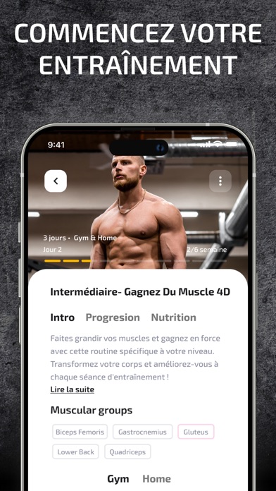 Screenshot #2 pour Programme Musculation Salle