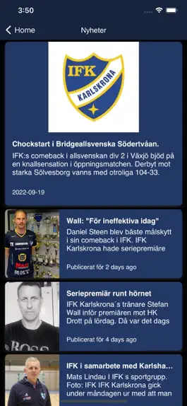 Game screenshot IFK Karlskrona apk