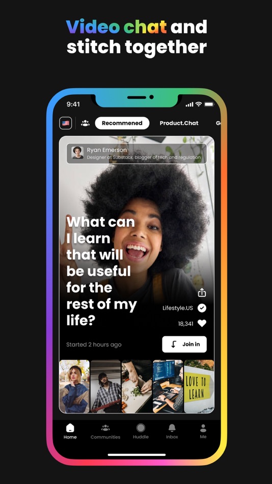 #2. Huddle: Video Communities (iOS) 由: Youpi Inc