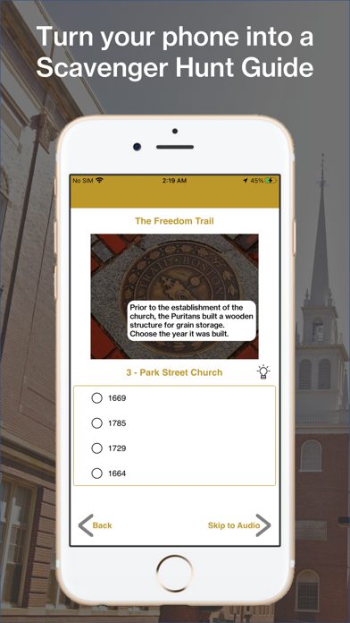 Freedom Trail Scavenger Hunt Screenshot