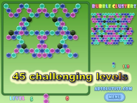 Screenshot #1 for Bubble Clusterz Puzzle HD