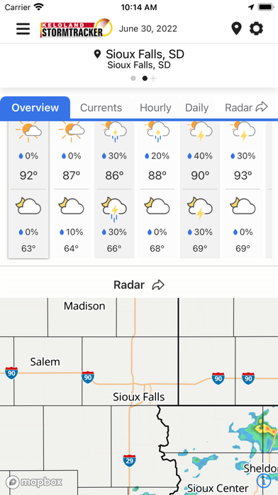 KELO Weather – South Dakota Screenshot