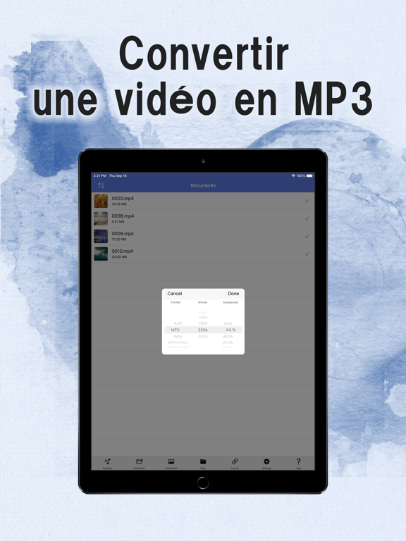 Screenshot #4 pour Convertisseur - vidéo en mp3